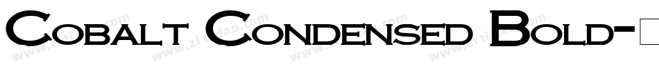Cobalt Condensed Bold字体转换